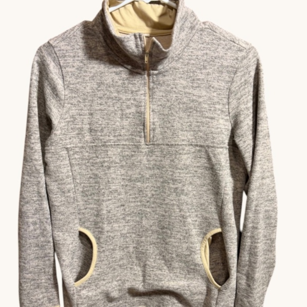 Soft Women Quarter Zip Casual Pullover Lightweight Fleece Sweatshirt with Pocket